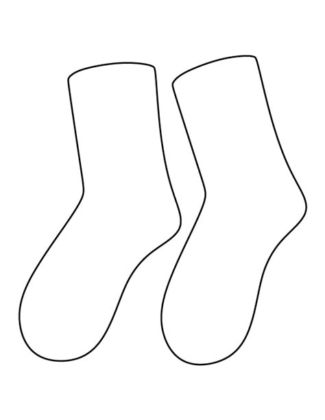 Printable Sock Template